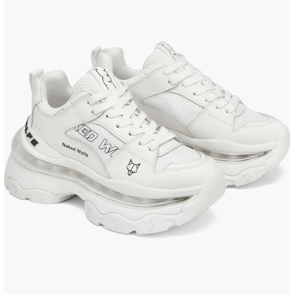 Naked Wolfe Shoes - NWT Naked Wolfe Wind White Leather Sneakers